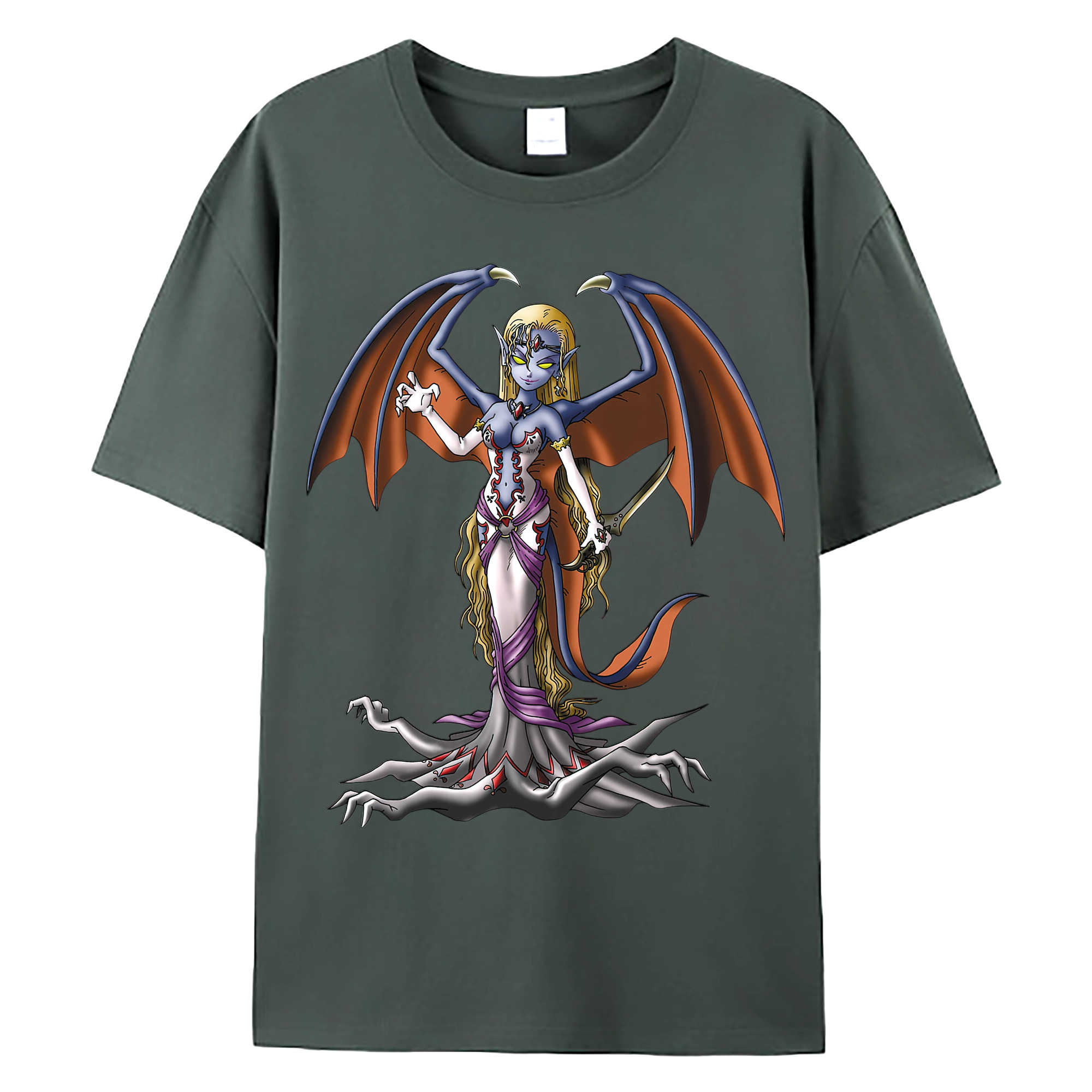 （画像用） ドラゴンクエスト Doragon Kuesuto Dragon Quest 綿100％ メンズ半袖Tシャツ｜肌触りやわらか＆通気性